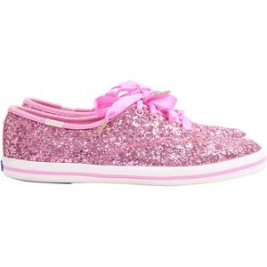 NWT Kate Spade Pink Glitter Keds